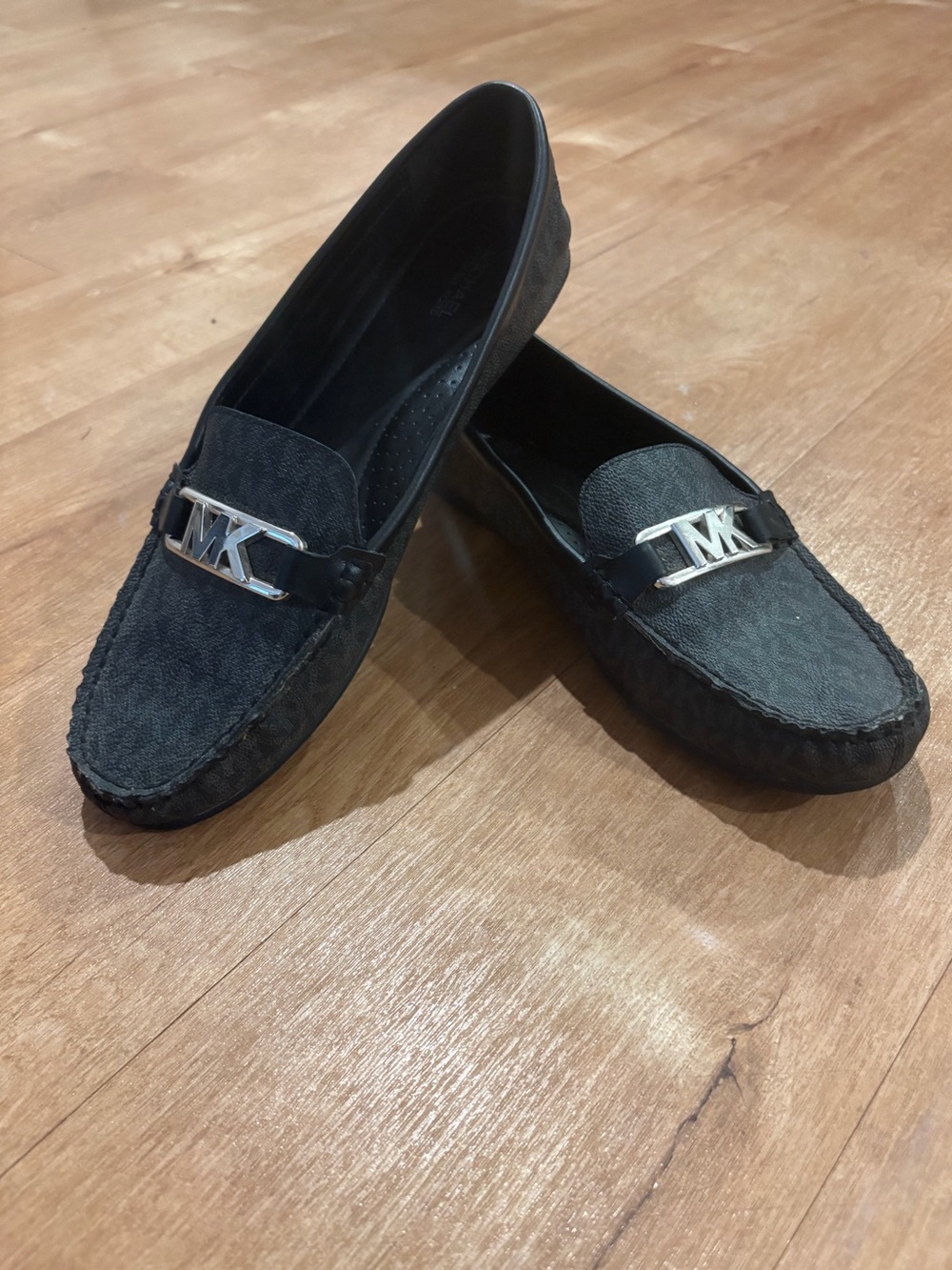 Michael Kors Black Signature MK Bit Loafers